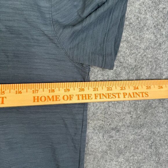 John Varvatos Polo Shirt Mens Large Gray Textured Short Sleeve - Picture 3 of 8